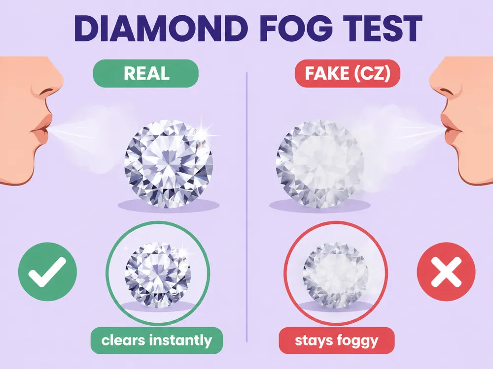 How to spot fake Diamond at a glance