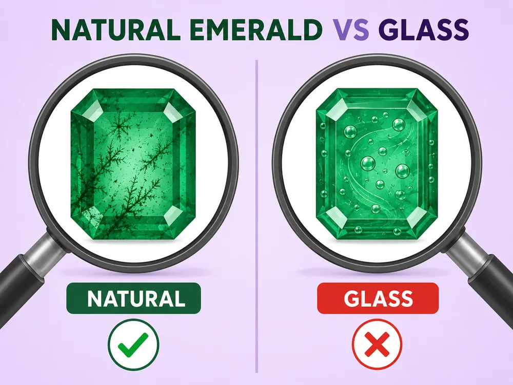 How to spot fake Emerald at a glance